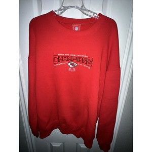 2003 Vintage Kansas City Chiefs Sweatshirt Large L AFC West Division Champs KC